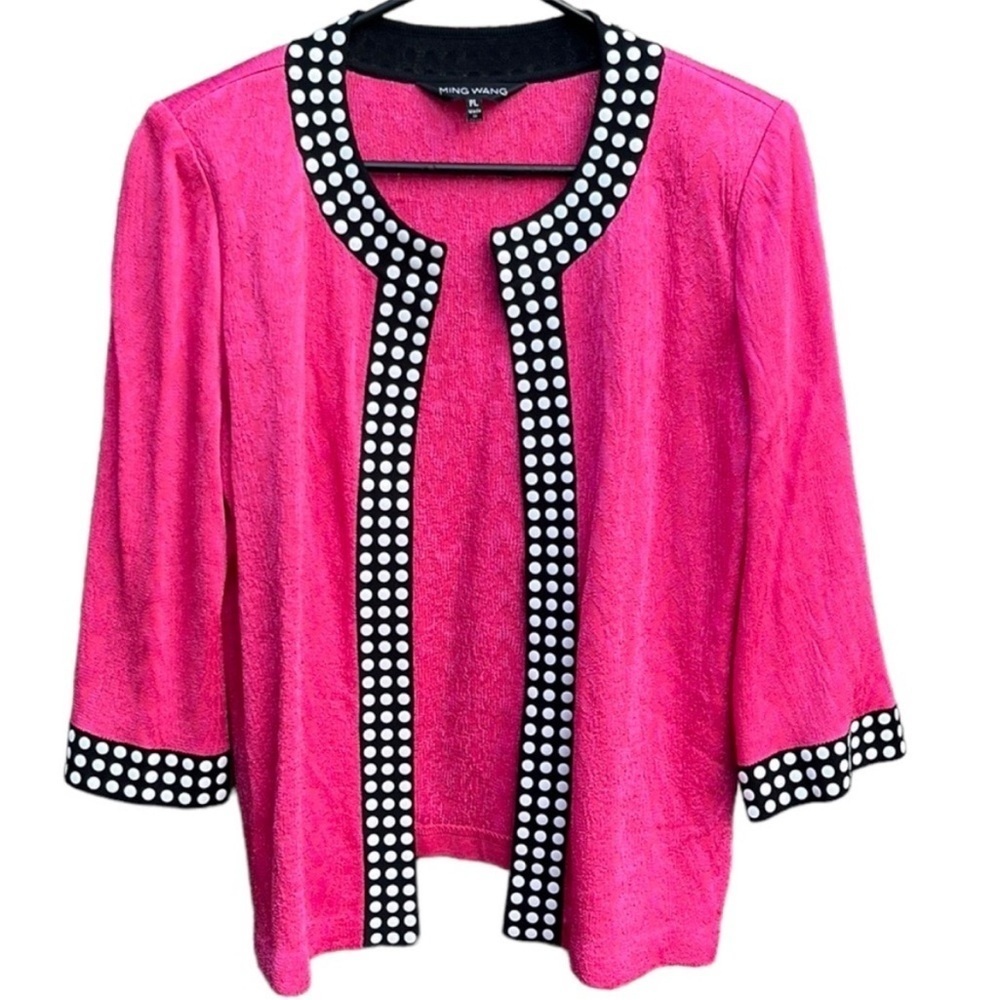 EUC Ming Wang Open Front Sweater Size Petite Large